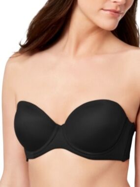 Inc Multi-Way Strapless Bra 34C Midnight Black - NWT